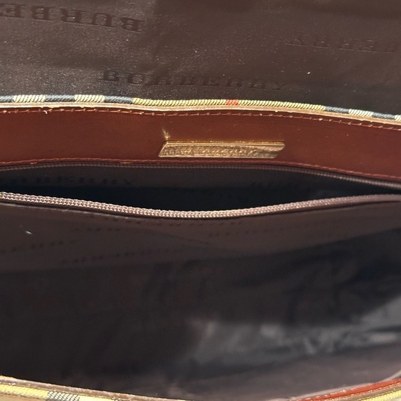 Burberry Nova Check Canvas & Leather Messenger Shoulder Bag - Picture 11 of 13